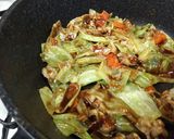回鍋肉のあんかけ焼きそば作り方8写真