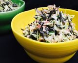 雑穀豆入❤️パクチーのコールスローサラダ作り方5写真