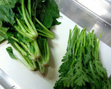 ほうれん草と春菊のごま和えーしょうが醤油作り方2写真