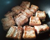 豚バラキャベツのとろとろマスタード煮込み作り方5写真
