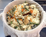 お母さんの♪もちもち山菜おこわ作り方6写真
