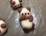 ゆるキャラパンダのスノーボールクッキー作り方14写真