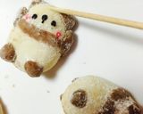 ゆるキャラパンダのスノーボールクッキー作り方20写真