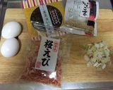 家の食材で☆高菜と桜エビの簡単おコゲ炒飯作り方1写真