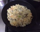 家の食材で☆高菜と桜エビの簡単おコゲ炒飯作り方3写真