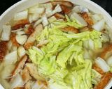 簡単節約祖母の小芋と白菜&天ぷら煮付け作り方4写真