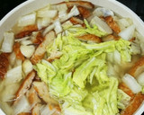 簡単節約祖母の小芋と白菜&天ぷら煮付け作り方4写真