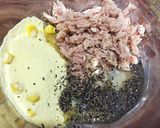 ツナ使いきり♥トースターでピーマン肉詰め作り方1写真