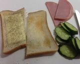 飽きない始業15分前の朝食トーストサンド作り方2写真