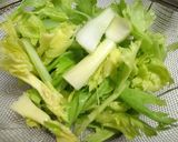 簡単！庄内麩とセロリ、玉葱の炒め煮作り方1写真