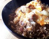 親子丼風チキンラーメン作り方2写真