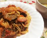 ズッキーニの☆トマトソースパスタ☆作り方6写真