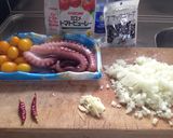 たこの柔らかトマト煮作り方1写真