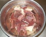 おつまみ　マグロの心臓　煮つけ作り方2写真