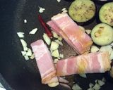 トマトジュースでなすとほうれん草のパスタ作り方3写真