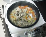 秋の炊き込みご飯~鮭とキノコ~作り方9写真