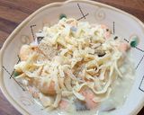 餃子の皮&鮭&エビの簡単グラタン♪作り方8写真