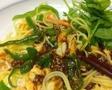 卵とピーマン、麻婆豆腐で冷やし中華！作り方8写真