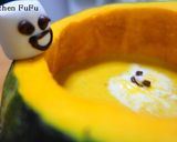 かぼちゃのスープにお化けマシュマロさん作り方10写真
