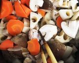 根菜たっぷりの炒り鶏作り方4写真