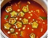 トマトジュースで簡単♪ ガンボ風スープ作り方4写真