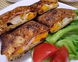 ★簡単！ハンバーグで＊ホットサンド＊♪作り方7写真