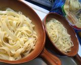 残りカレーで☆焼きカレーパスタ作り方2写真
