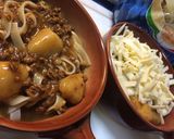 残りカレーで☆焼きカレーパスタ作り方3写真