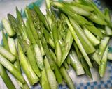 うどとアスパラと塩昆布のサラダ作り方4写真