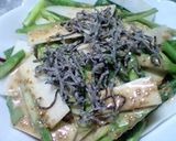 うどとアスパラと塩昆布のサラダ作り方5写真