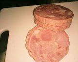 ハムチーズステーキ作り方1写真