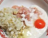 長芋蓮根のふわとろバーグ♥ツナおろしだれ作り方6写真