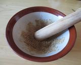 胡麻と黒糖の蜂蜜トースト作り方2写真
