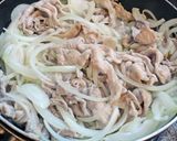 簡単☆温たま豚丼作り方1写真
