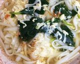 簡単ランチ 根三ツ葉とかき卵うどん献立作り方1写真