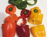 ツナ使いきり♥トースターでピーマン肉詰め作り方2写真