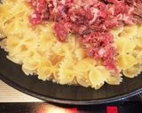 今夜は簡単パスタ＊ビーフトマトパスタ作り方3写真