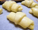 卵と牛乳♪簡単成形！バターロール☆塩パン作り方14写真