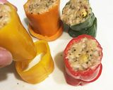 ツナ使いきり♥トースターでピーマン肉詰め作り方4写真
