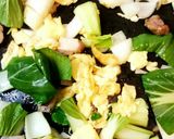 チャーシューとチンゲン菜の炒飯作り方3写真