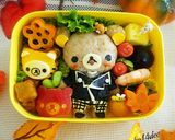 リラックマおめかしライダースキャラ弁作り方6写真
