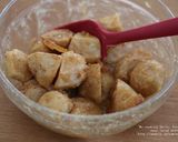 揚げ里芋のゆず味噌和え作り方2写真