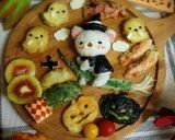 コリラックマのハロウィン天ぷらアート作り方4写真