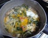 ほうれん草と豆腐とカニカマの溶き卵煮作り方5写真