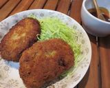 たっぷりキャベツの合挽き肉のメンチカツ作り方11写真