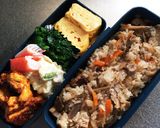 餅米プラス✨別鍋炒り煮もっちり混ぜご飯✨作り方7写真