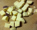 さつま芋ごはん炊きました。作り方1写真