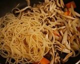 しめじの醤油パスタ作り方2写真
