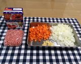 ミートソースパスタ♪作り方1写真