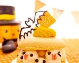 ハロウィン＊かぼちゃのマカロンケーキ作り方18写真